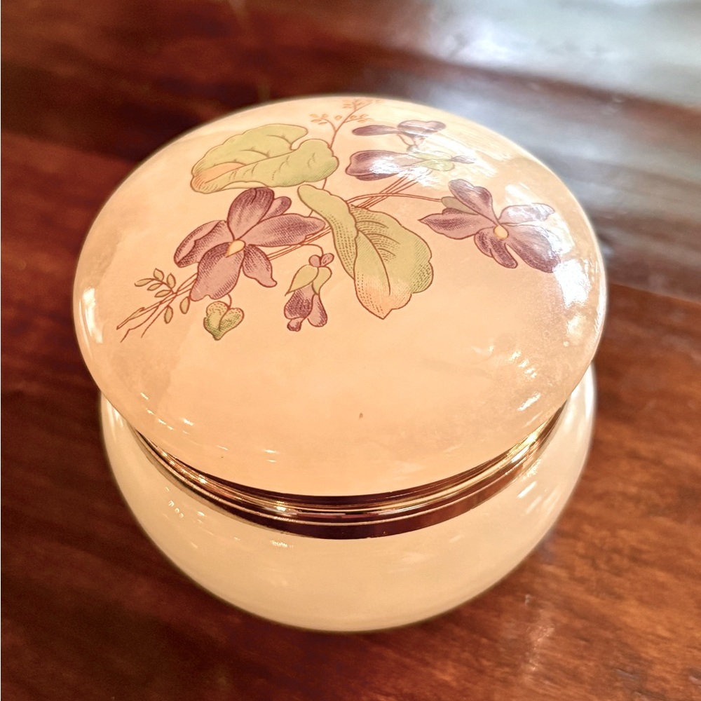 Floral Ceramic Trinket Box